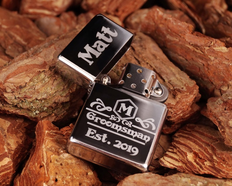 Groomsmen Lighter Gift Personalized Lighters for Grgroomsmen Etsy