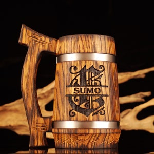 Personalized Beer Stein, Custom Beer Tankard, Gift for Him, for Beer Lovers, Engraved Beer Mug, Groomsmen Gift, Best Man Gift, Wedding Party
