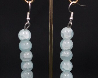 Aqua Blue Dangle Earrings Aqua Blue Dangle Earrings Blue Earrings Blue Jewelry