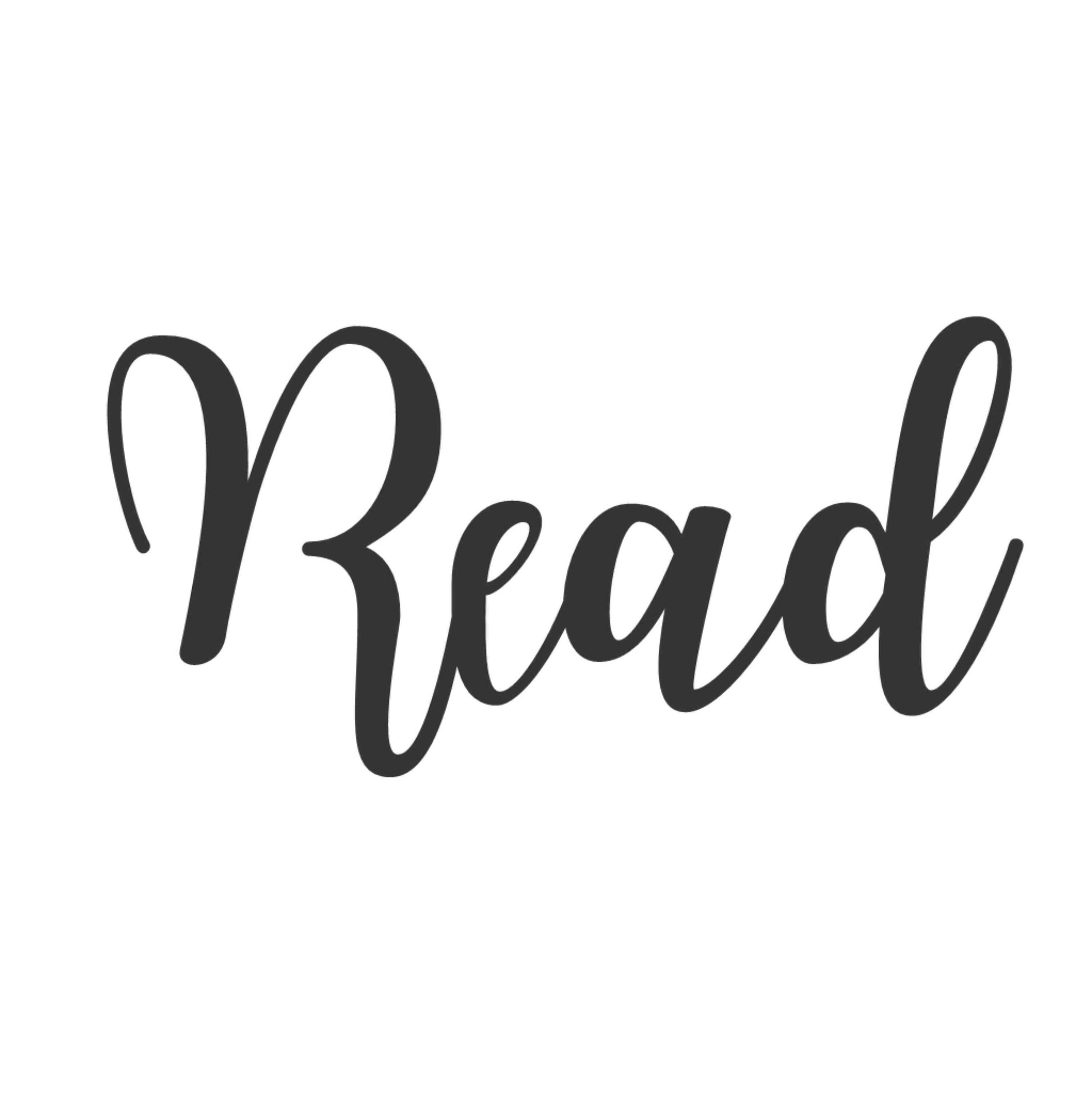 Read Cursive Metal Wall Art Etsy