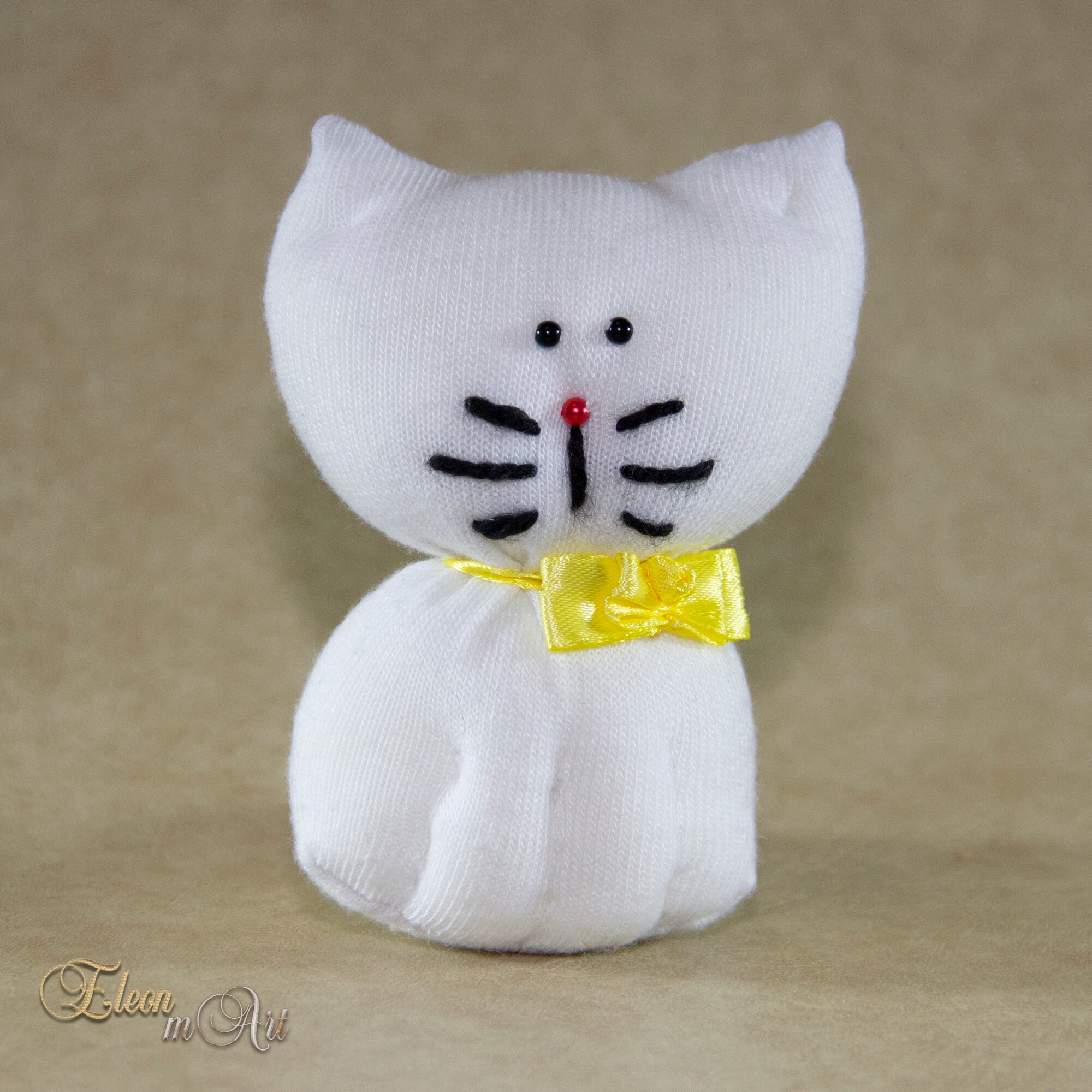 Pair of handmade sock cats cats made from new socks two Etsy