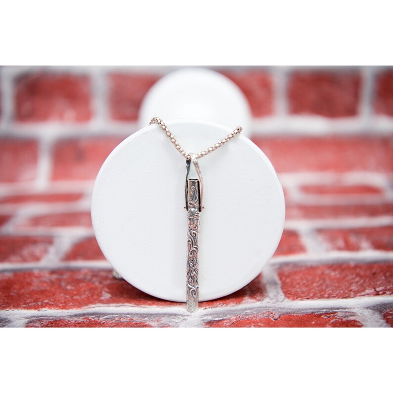 Pipe Necklace Hidden Tube Silver Necklace Handmade Jewelry Etsy