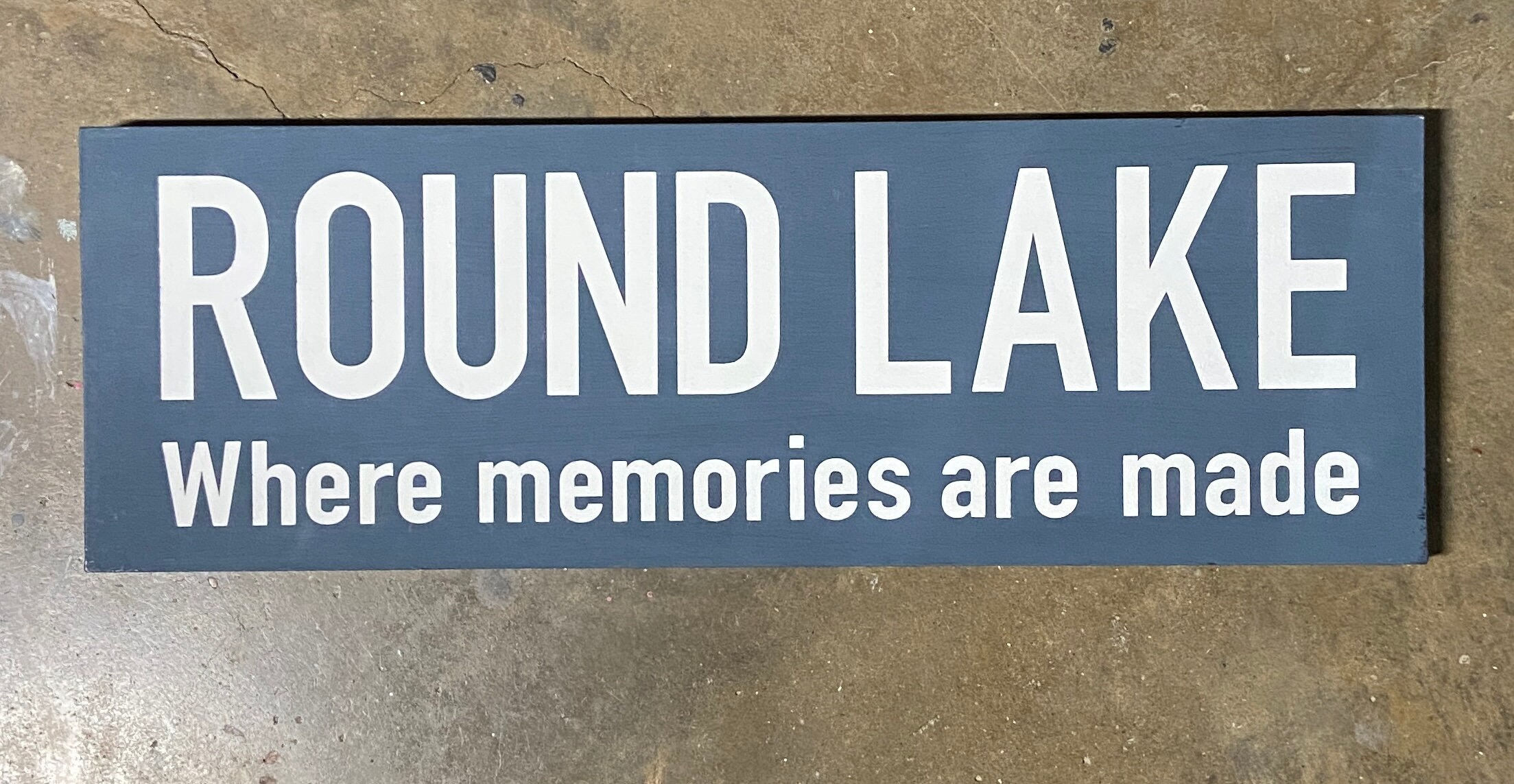 Sister Lakes MI Sign/round Lake/lake Sign/round Lake/dowagiac MI Sign