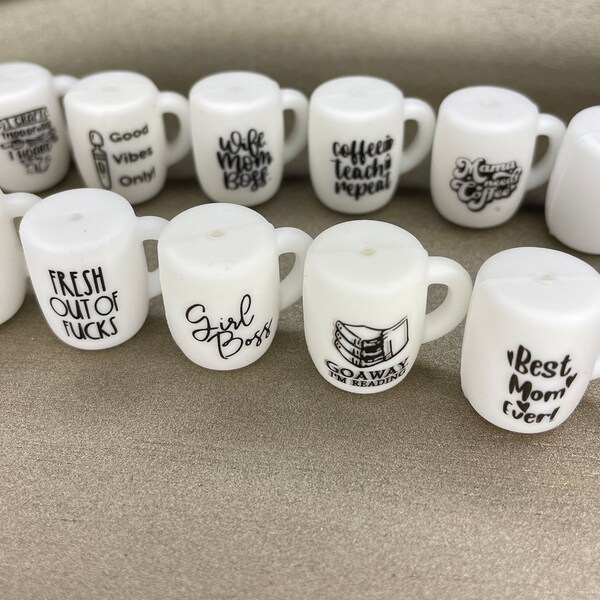 Coffee Cup Beads for Pens Etsy