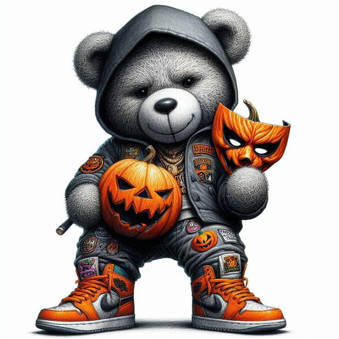 Halloween Teddy Bear Png Svg Spooky Cute Digital Download For Diy Halloween Teddy Bear Png Svg Spooky Cute Digital Download For Diy