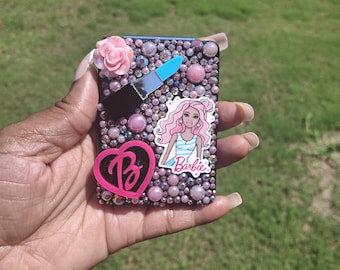 Custom Blinged Compact Mirror|Handheld Mirror|Cosmetics|Bling Mirror|Glam Mirror|Makeup Accessories| Bridesmaid Gift|Gifts for her