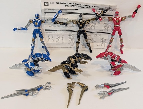 3 Power Rangers Dino Thunder Quadro Battlized Rangers - Etsy