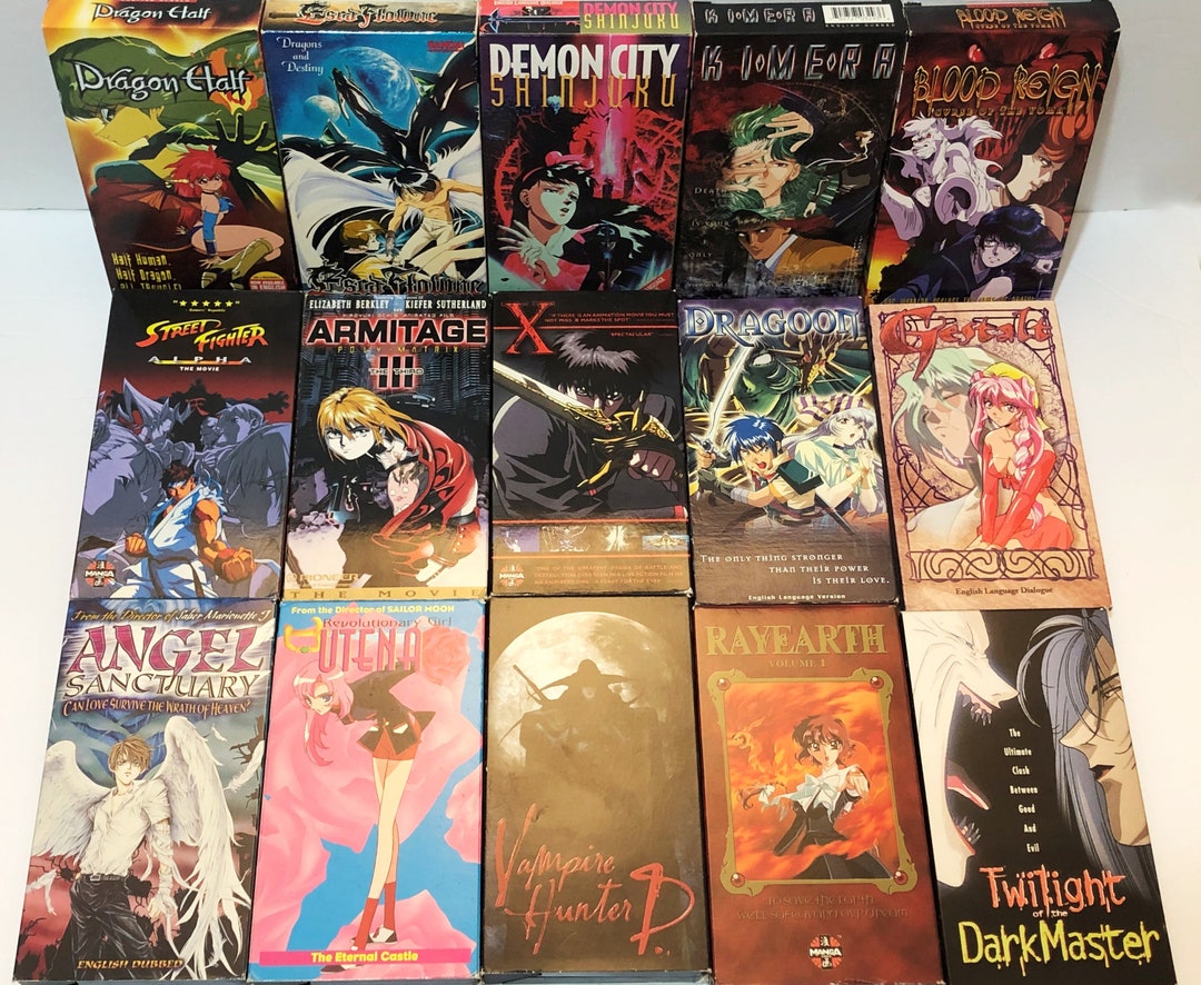 Vintage Anime VHS Tapes Etsy