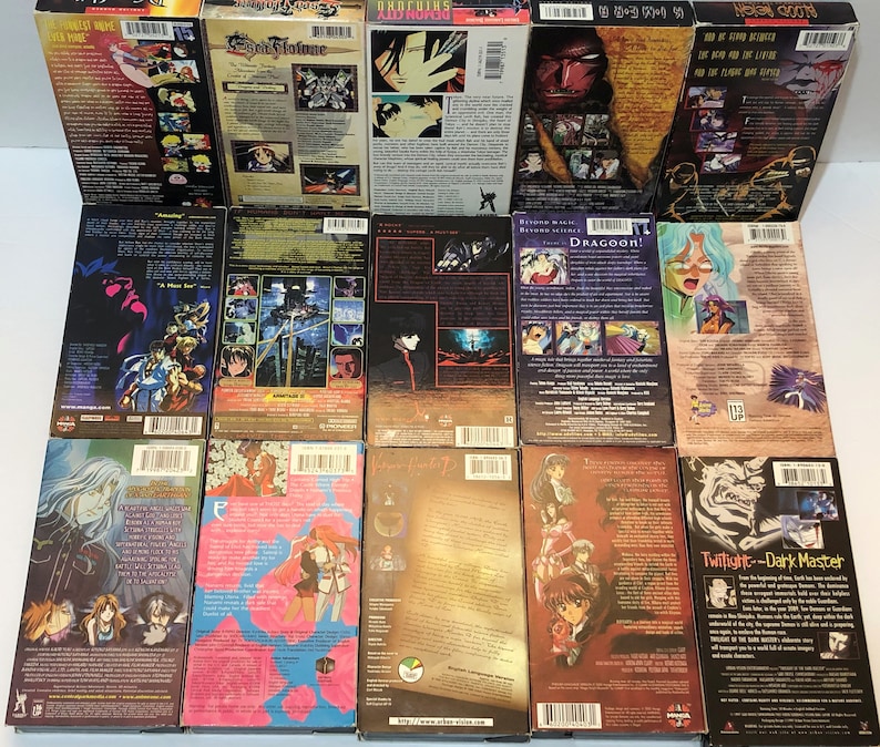 Vintage Anime VHS Tapes Etsy