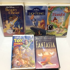 Vintage Disney Clamshell VHS Tapes