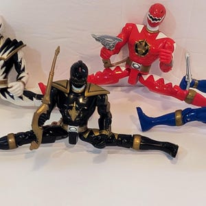 4 Bandai Power Rangers Dino Thunder Talking Rangers 2003