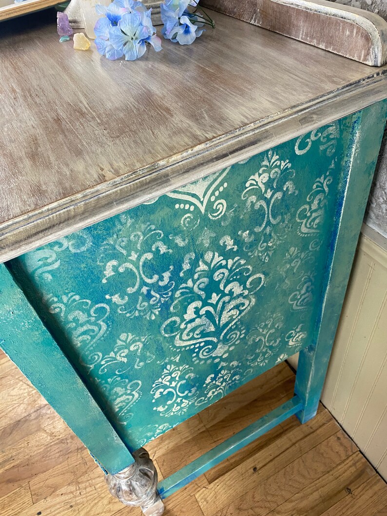 Vintage Jacobean Sideboard Hall Table Entry Way Table Etsy