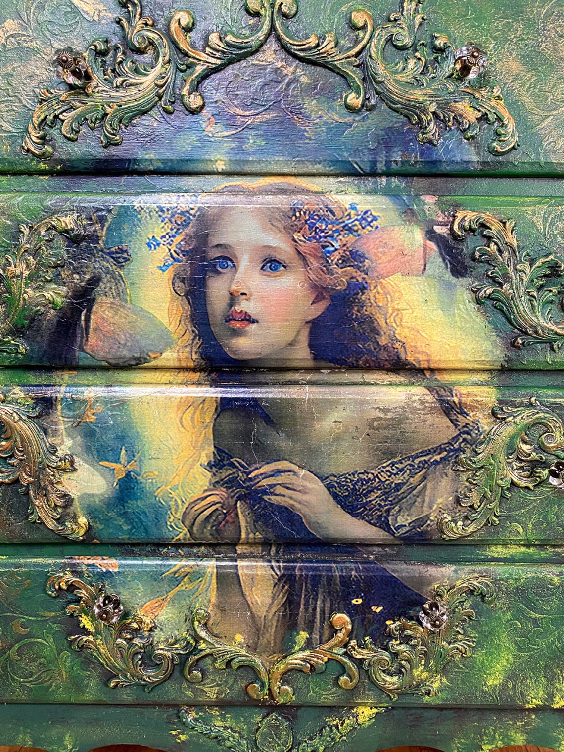 French Provincial Dresser Petite Chest of Drawers Vintage Etsy