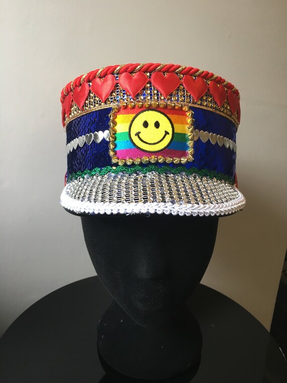 Rainbow Rave Hat - Etsy Ireland