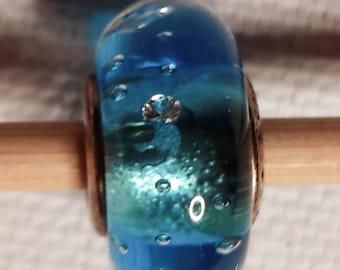 Retired Pandora Sterling/Murano Effervescence charm