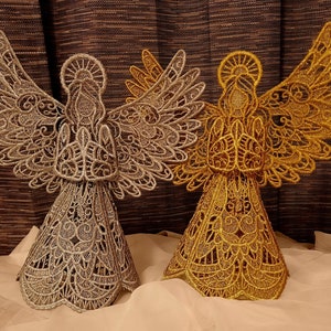 Embroidered lace medium Angel