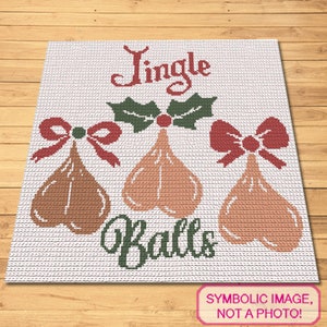 Funny Crochet Pattern, Crochet Christmas Balls, Naughty Crochet Pattern, Christmas Crochet Blanket, Tapestry Crochet Pattern, Crochet Man