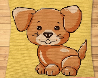 Crochet Dog Blanket, Crochet Pillow Pattern, Tapestry Crochet Blanket Pattern, Crochet Dog Pattern, Animal Blanket Pattern, Graphgan Pattern