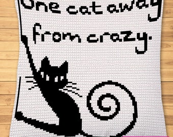 Crochet Cat Pattern - Tapestry Crochet Blanket Pattern, and Cat Crochet Pillow - Cat Crochet Blanket Pattern, Crochet Graphgan Pattern