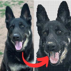 Dog Graphgan Patterns Custom Graphgan Pattern, Customized Tapestry Crochet, Crochet Pattern ...