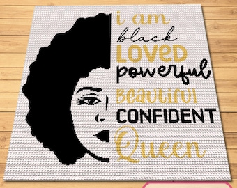 Black Lives Matter Crochet, African Crochet Blanket Pattern, Crochet Afghan Pattern with Written Instructions, BLM Crochet, Crochet Graph