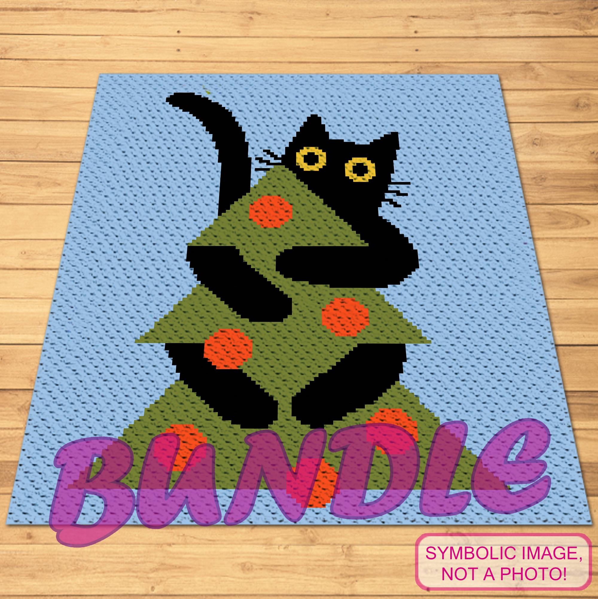 35 Funny Crochet Patterns to Add a Playful Twist to Your Next Project 16 Funny Christmas Crochet Cat Patterns Bundle