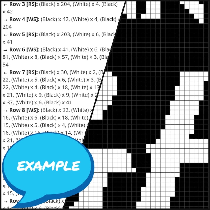 Crochet Witch Pattern, Tapestry Crochet Blanket Pattern, Crochet Witchy Pattern, Crochet Graphgan Pattern with Written Instructions image 3
