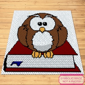 C2C ブランケット かぎ針編み フクロウ パターン、かぎ針編み 枕 パターン、フクロウ ブランケット パターン、動物 ブランケット パターン、C2C グラフガン、かぎ針編み 卒業式