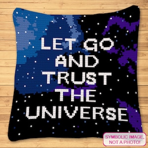 Crochet Space Pattern, Tapestry Crochet Pattern, Crochet Cushion Cover, Crochet Universe, Inspirational Pattern, Crochet Star Pattern,