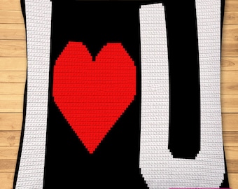 Crochet Pillow Pattern, Crochet Heart Pattern, Tapestry Crochet Pattern, Crochet Cushion Pattern, Crochet Pillowcase, Crochet Love, Graphgan