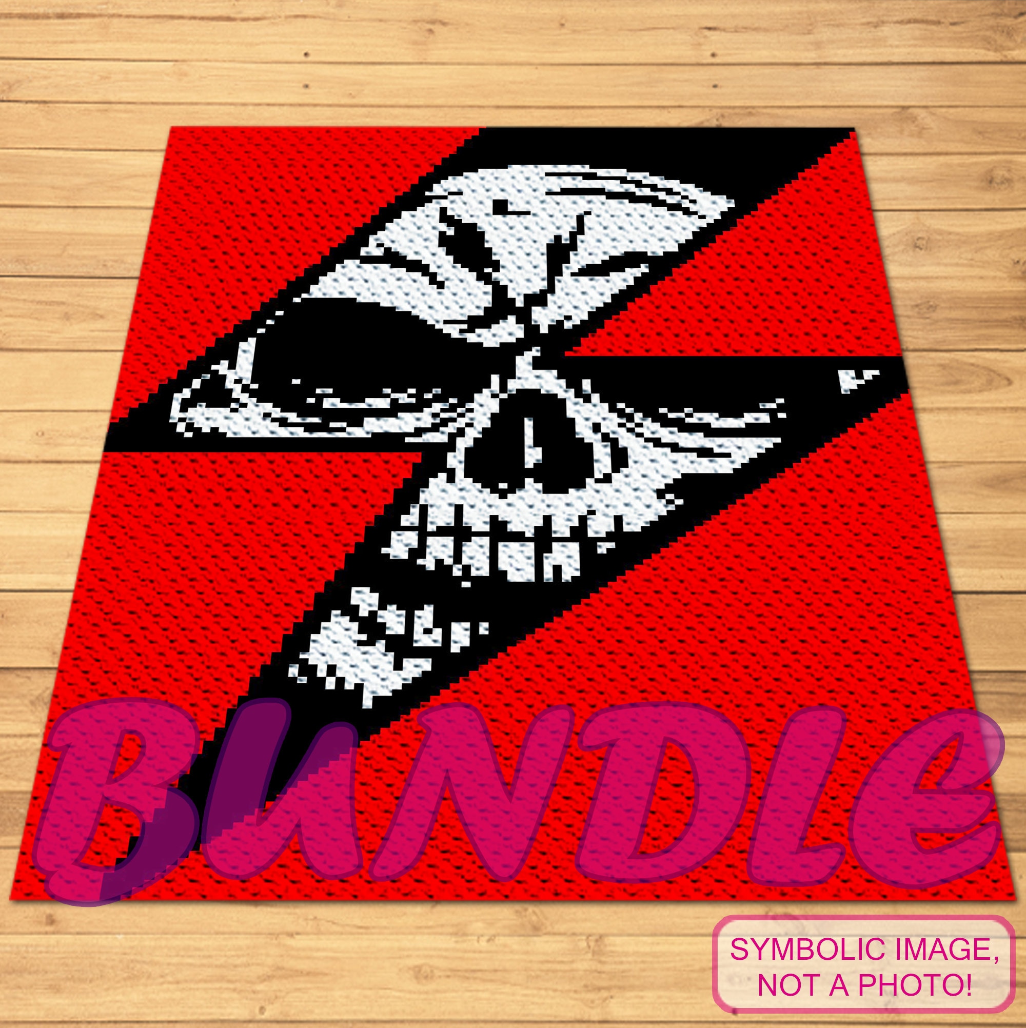 20 Skull Blanket Crochet Patterns for Gothic, Halloween, and Boho Homes 13 C2C Blanket Pattern Bundle