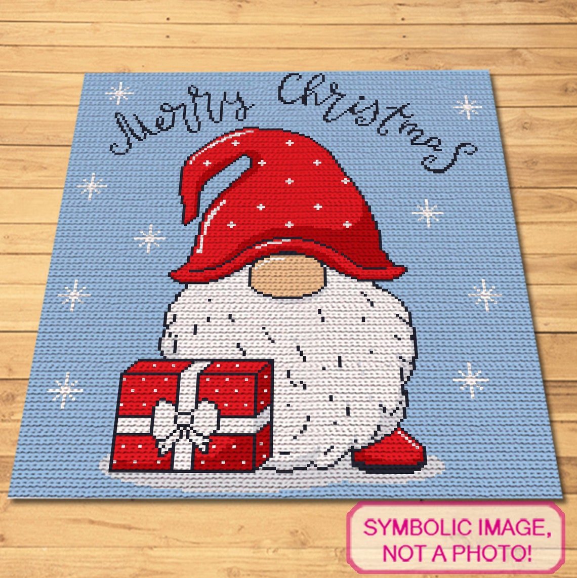 Crochet Gnome Pattern Christmas Crochet Afghan Pattern Etsy
