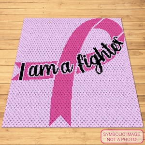 C2C Crochet Blanket Pattern, Chemo Crochet, Crochet Afghan Pattern, Pink Ribbon Crochet, C2C Graphgan Pattern