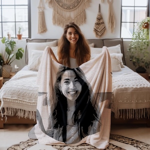 Crochet Portrait, Custom Crochet Pattern, Personalized Crochet Pattern,  Made To Order Crochet, Corner to Corner Blanket, Crochet Photo