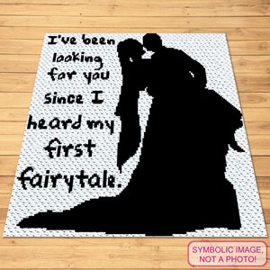 Crochet Couple, C2C Crochet Wedding Blanket Pattern, Corner to Corner Crochet Valentine Pattern, C2C Graphgan Pattern
