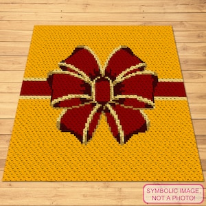 Crochet Gift Pattern, C2C Christmas Blanket Pattern, Christmas Crochet Afghan Patterns, C2C Crochet Graphgan Pattern
