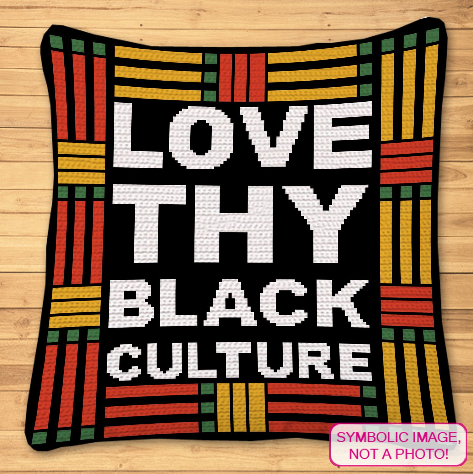 African Crochet Pillow Pattern, Crochet Blanket Pattern With Written ...