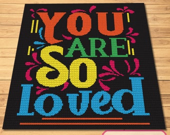 Tapestry Crochet Blanket Pattern, Crochet Quote Pattern, Crochet Graphgan Pattern, Newborn Crochet Patterns, Crochet Toddler Pattern, Graph