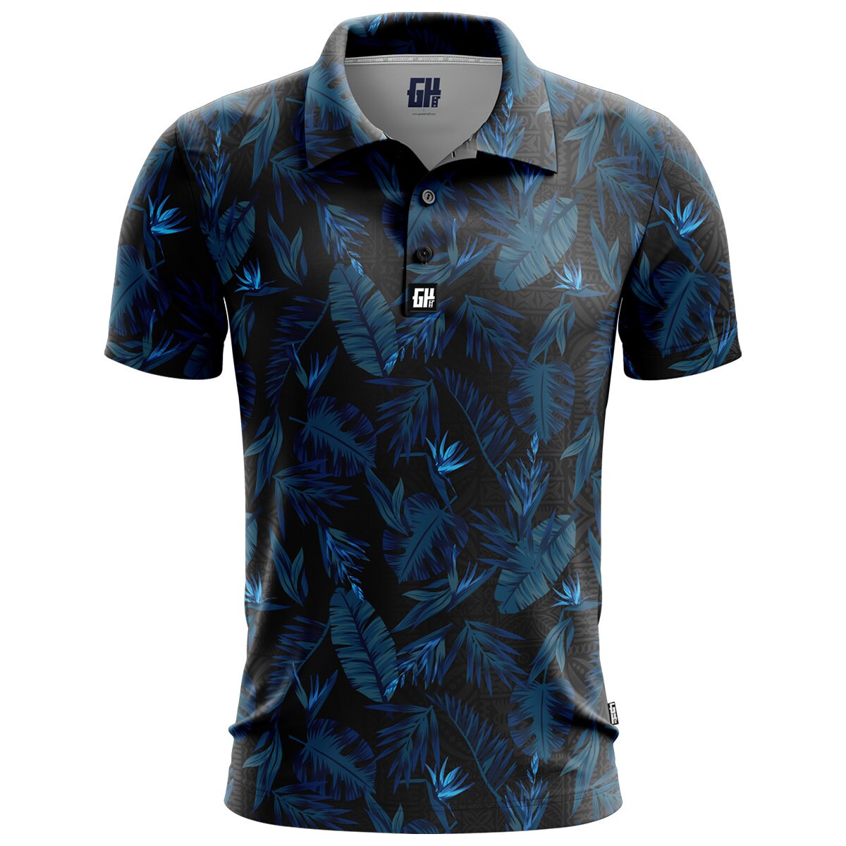 Mens floral shop golf polo