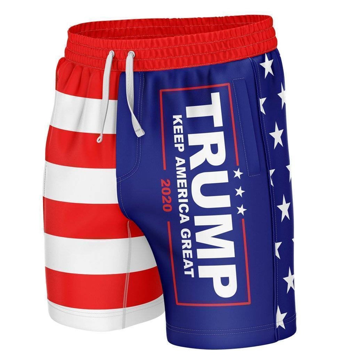 Trump KAG American Flag Swim Trunks Etsy