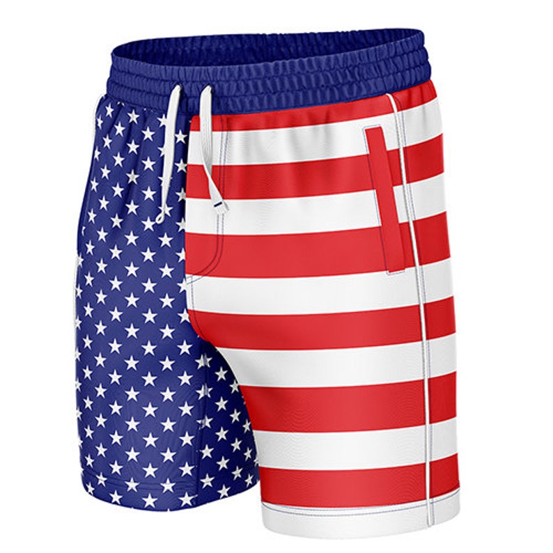 Saint Simmons Flag Swim Trunks