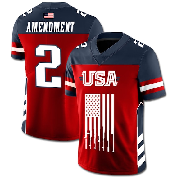 Team Usa 2nd Amendment Football Jersey Etsy