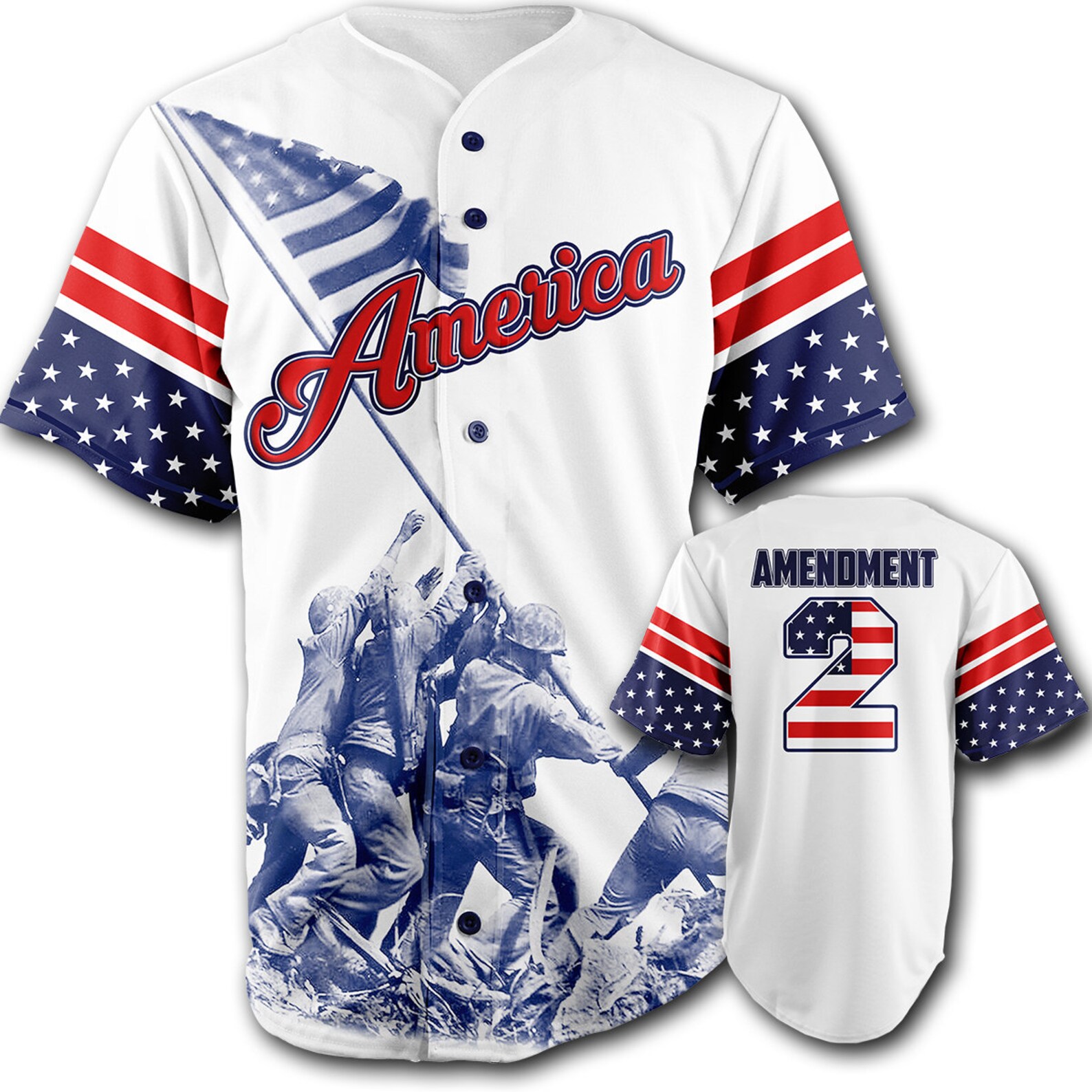 Team America 2nd Amendment Baseball Jersey Etsy