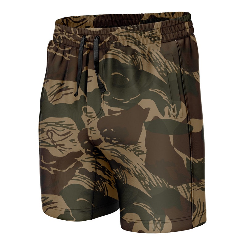 Brushstroke Camo Swim Trunks Etsy