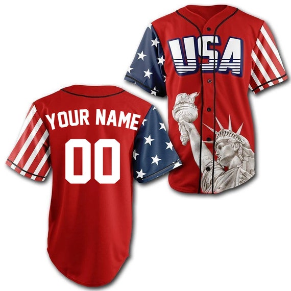 Custom usa baseball jersey on sale