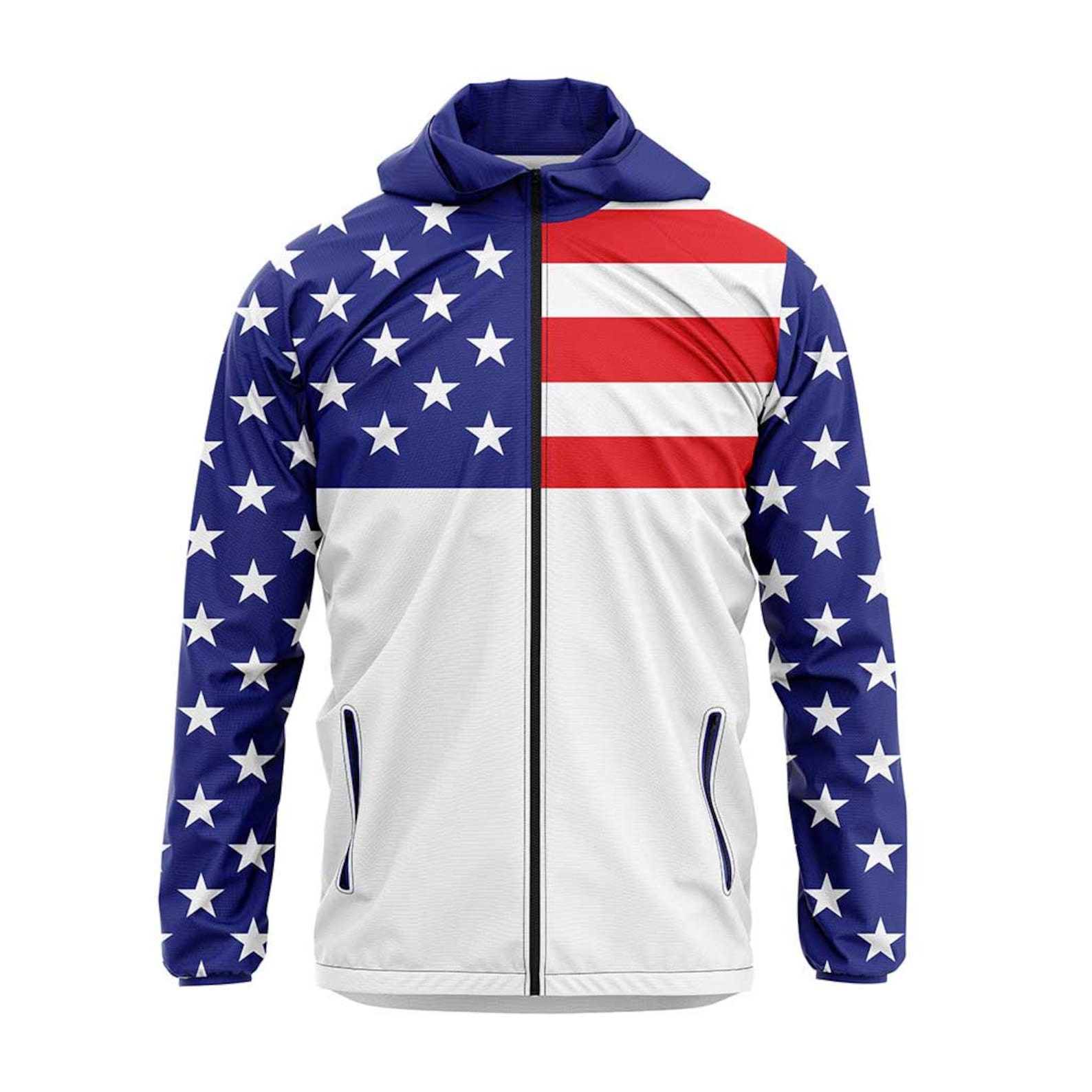 USA Flag Rain Jacket Etsy