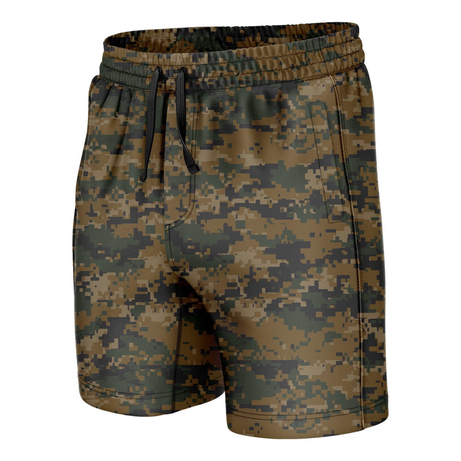 Woodland Digi Camo Swim Trunks Etsy