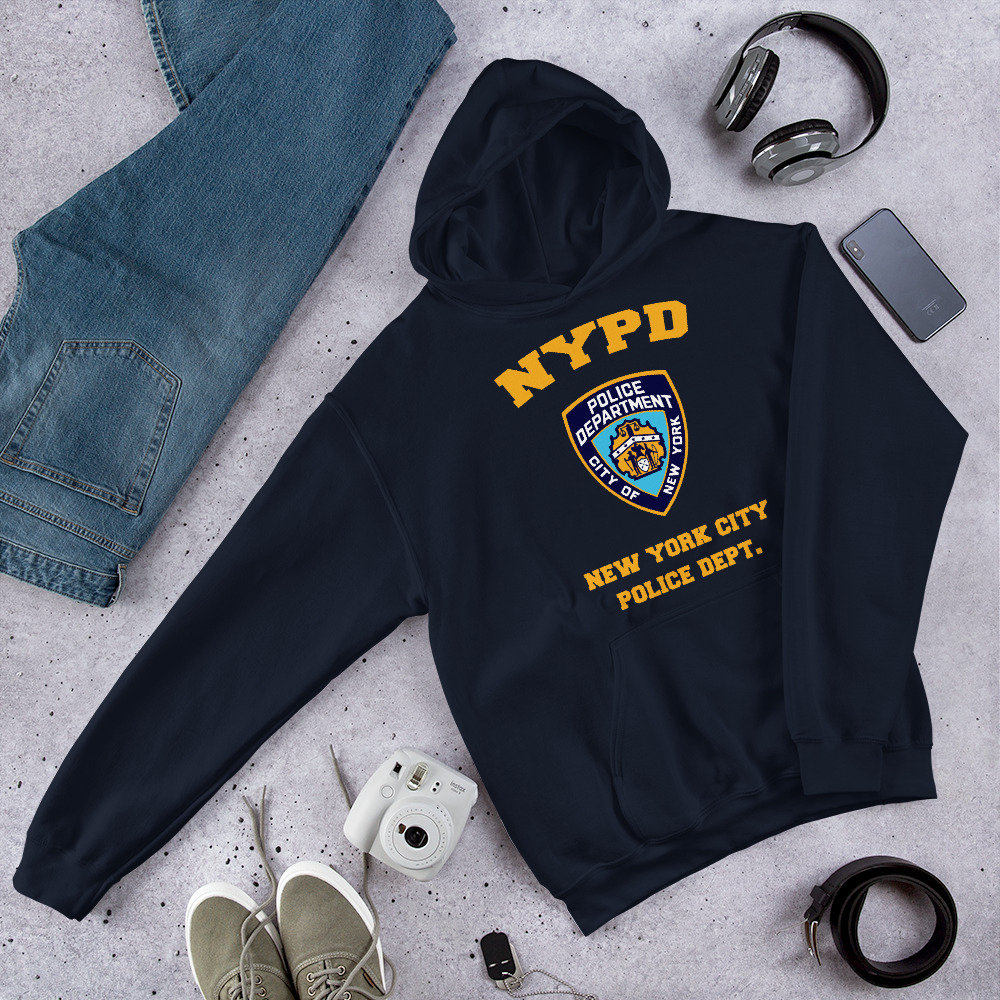 NYPD Wordmark Blue Hockey Jersey 