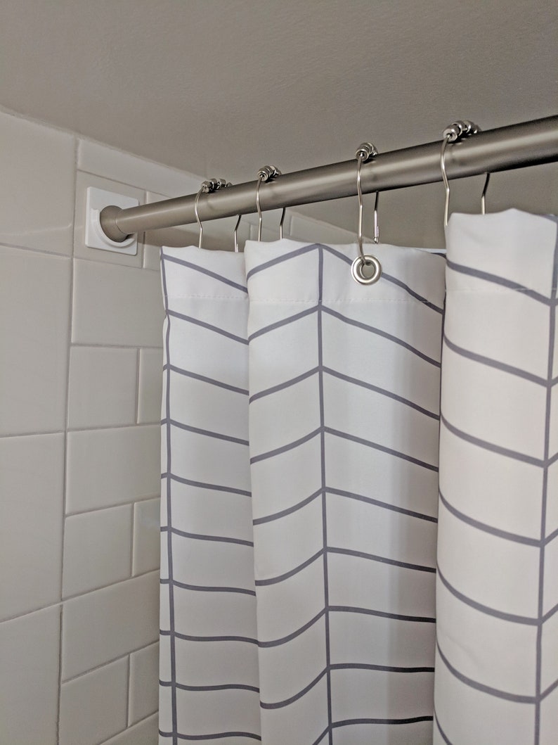 Rod Retainer⢠Shower Curtain Rod Holder No Drilling Just Peel and Stick SET OF TWO il 794xN 9ali