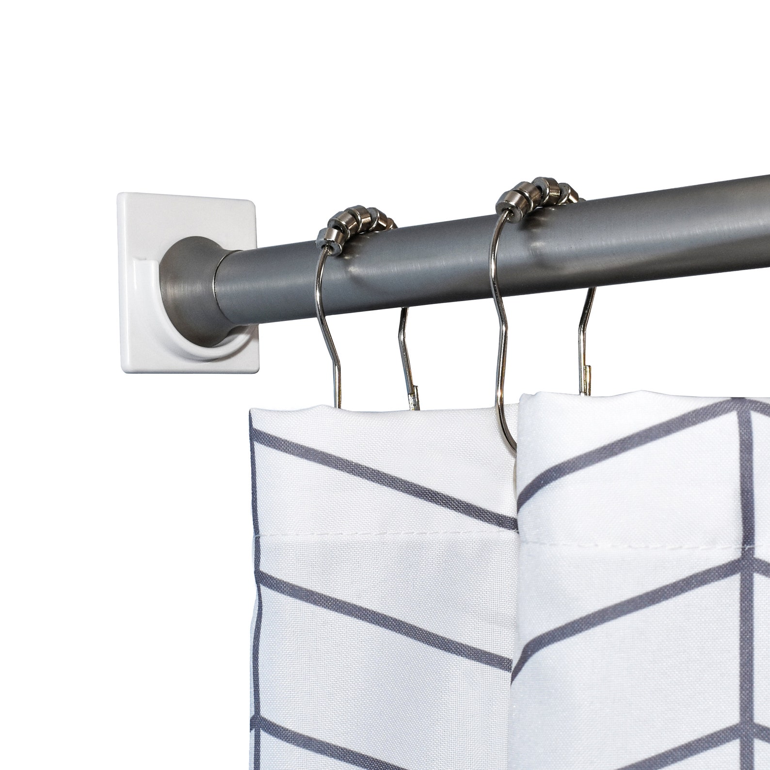 Rod Retainer™ Shower Curtain Rod Holder No Drilling Just Etsy